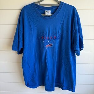 vintage 1990s blue cotton embroidered Buffalo Bills NFL tee -Xxl